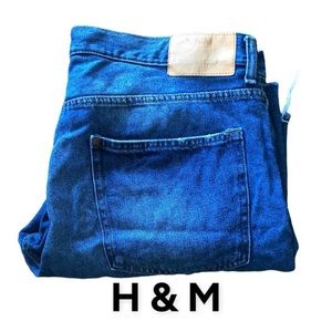 H&M Denim Shorts Straight Fit Size 36